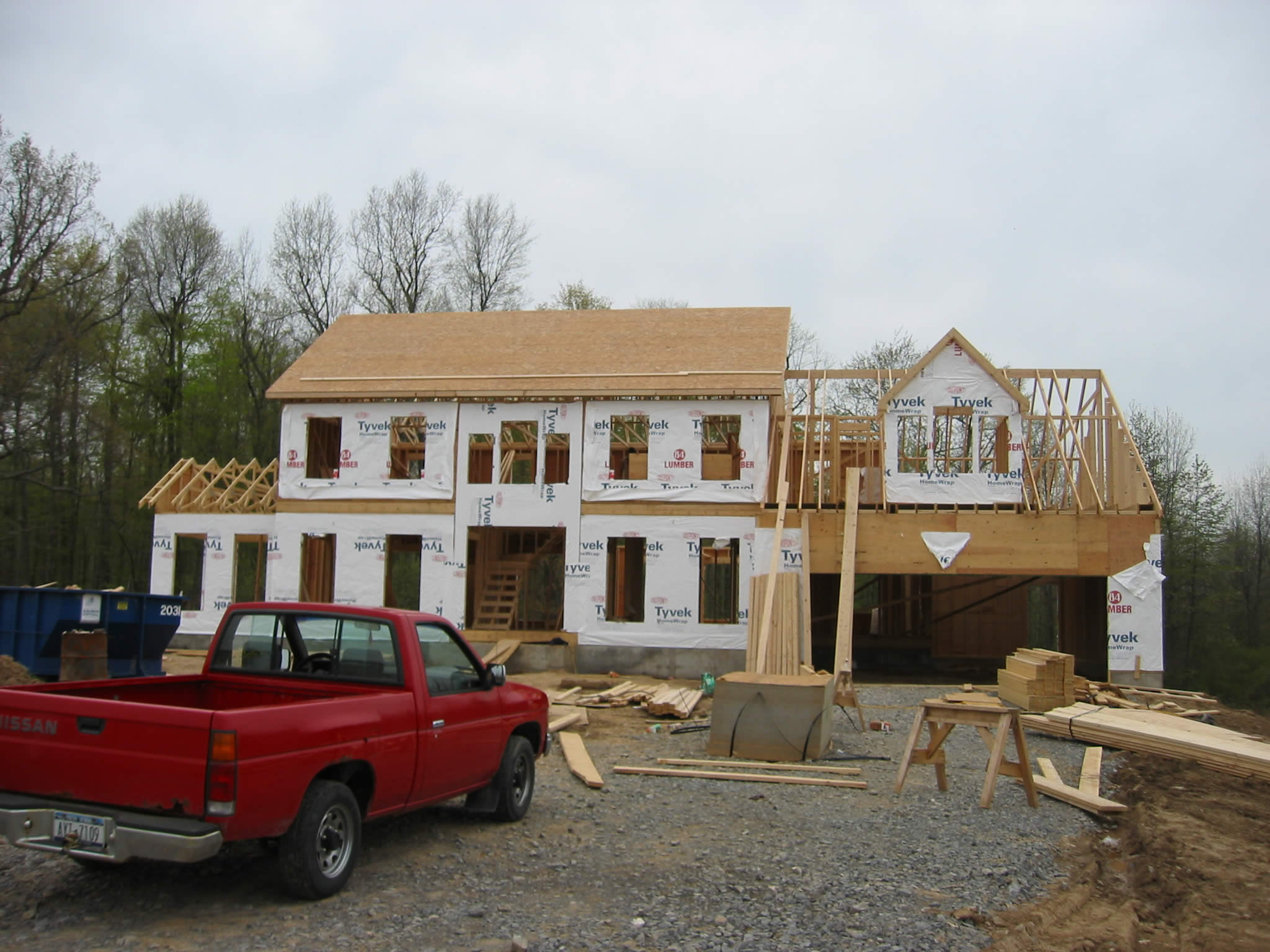 The roof is on and almost done...